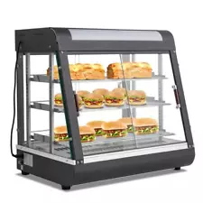 Electric 3 Tiers Commercial Heat Food Pizza Warmer Display Case Service Cabinet