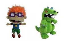 Nicktoons Rugrats two plush set: Chuckie & Reptar, NEW by Jazwares