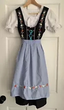 German Dirndl Dress Costumes for Oktoberfest Carnival Halloween Women Size 4