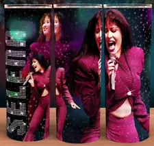 Selena Quintanilla Music Legend in Purple Dress Cup Mug Tumbler 20oz