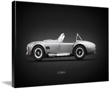 Canvas Art - Classic AC Cobra 427 SC Minimal Modern Classic Sports Car, 3 Sizes