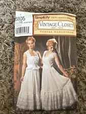 Simplicity Nordstrom Pattern Vtg 1900-10 Undergarments Size 6 8 10 12 - Uncut