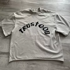 Kanye West Sunday Service x CPFM T-Shirt Trust God Bone Oversized L Boxy Cropped