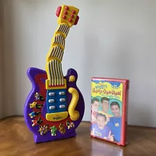 The Wiggles WIGGLY GIGGLY DANCING GUITAR 2004 and NEW Hoop-Dee-Doo! VHS