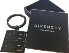 GIVENCHY PERFUMES Black Logo Key Ring Chain Novelty Not For Sale New