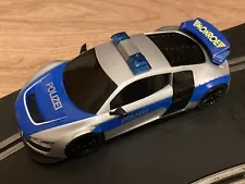 Scalextric Audi R8 GT3 police touring car superb with flashing lights and siren