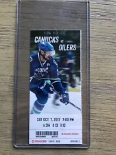 2017-18 Vancouver Canucks NHL Official Mint Ticket Stubs - pick any game!