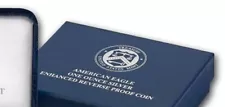 2019 American Silver Eagle Enhanced Reverse Proof Coin Box - NO COIN/COA