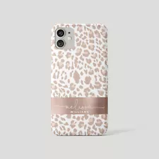 Tirita Personalised Phone Case for iPhone 15 14 13 11 12 SE Safari Animal Print