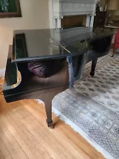 Steinway & Sons Model M 5' 7" professionally restored ebony satin grand piano