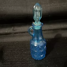 blue glass bottle