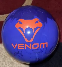 15lb Motiv Venom Shock Solid Reactive Bowling Ball! Less Than 2 Gms! Beautiful!