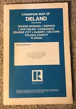 1987 DELAND FLORIDA AND SURROUNDING CITIES MAPS--VINTAGE