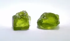 6.83 Gram 34.15 Carats 2 Apple Peridot Facet Rough San Carlos Arizona Gem CS211