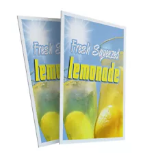 Lemonade 24" x 36" 2 Pack Of Store Sign Plastic Or Decal