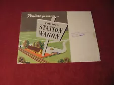 1940 Pontiac Station Wagon Sales Brochure Booklet Catalog Old Original