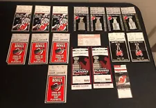 Lot Of (17) 1996-2010 Stanley Cup Playoffs New Jersey Devils Ticket Stubs