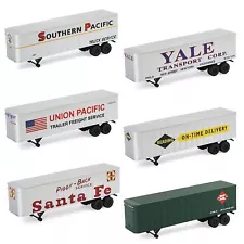 1 Unit Evemodel Trailers HO Gauge 1:87 Model Trailer for Railway Tractor C8766