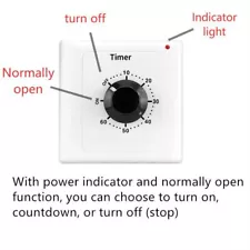 Easy to Use Countdown Timer Switch for Various Applications AC250V 15A