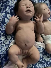 two full body silicone babies by Olga Romanova