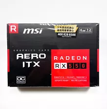 MSI Radeon RX 550 4GB AERO ITX - GDDR5 - PCI Express x16 (Uses x8) Video Card