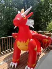 TurboShamu Red Flame Dragon Inflatable