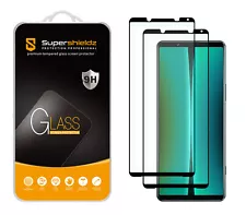 2X Supershieldz Tempered Glass Screen Protector for Sony Xperia 5 IV (Black)