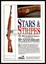 1991 IVER JOHNSON AD Stars & Stripes M1 Carbine 50th Anniversary Commemorative