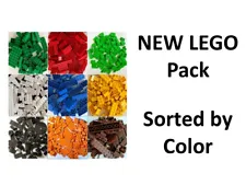 NEW ð¥100/200/300pc Lego Bulk Lot Pack, Sorted by Color, Brick Block Plate Slope