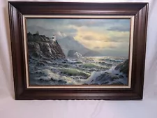 June Nelson Canvas Oil Painting, Signed with COA 32" width, 44" long