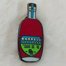 Barrell Seagrass Bourbon Whiskey Advertising Enamel Bottle Lapel Pin