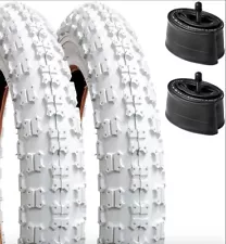 20 x 2.125 Bicycle Tires and Tubes Bundle DURO Bike BMX Kids Stroller WHITE