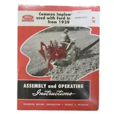 39FTIM Common Implements Used with Fits Ford Tractors 1939-1953 Assembly Instruc