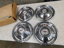 NOS OEM GM 1965 Corvair Wheel Covers Hub Caps 13" Set Chevrolet 1966 1967 1968