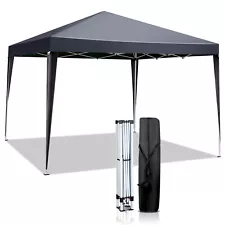 10 x 10FT EZ Pop Up Gazebo Canopy Tent Folding Party Tent w/ Carry Bag Portable