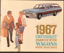 Original! 1967 Chevrolet Station Wagons Sales Brochure! Impala Chevelle Nova