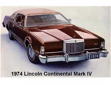 1974 Lincoln Continental Mark IV Auto Refrigerator / Tool Box Magnet