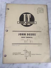 I&T SHOP SERVICE REPAIR MANUAL TRACTOR JOHN DEERE 1520 1530 2020 2030 1020 JD-37