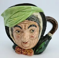 Vintage Royal Doulton Sairey Gamp Toby Character Mug Jug Pitcher 6” Tall