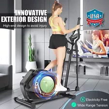 Elliptical Machine Compact Magnetic Exercise Trainer Equipment for Home Gym Use