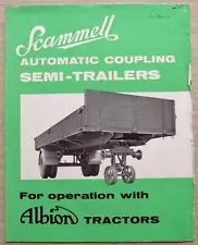 SCAMMELL AUTO COUPLING SEMI TRAILERS For LEYLAND TRACTORS Sales Brochure #108