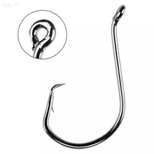 50/100pcs Fishing Circle Hooks #6-10/0 Offset Octopus Hooks Saltwater Catfish nw