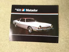 American Motors AMC Matador 1974 UK Market Foldout Sales Brochure