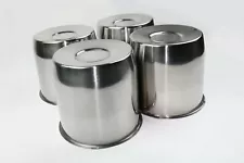 4 Stainless Steel Wheel Center Caps For 5.15" Trailer rims Center Bore