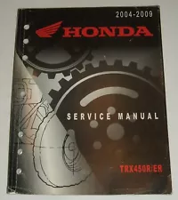 Honda Trx450r Service Manual 2004 2005 2006 2007 2008 2009 Trx450er