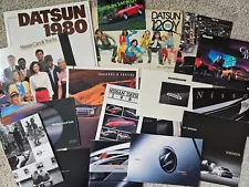 1975 to 2007 Datsun / Nissan Sales and Show Brochures - Lot of 18 - see list