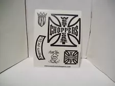 West Coast Choppers Decal Sheet CFL Pay Up Sucker Choppers for Life