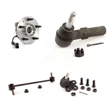 Front Left Hub Bearing Lower Ball Joint Outer Tie Rod & Link Kit For Saturn Vue