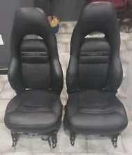 97-04 Corvette C5 Sport Seats Set Left & Right Black