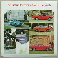 DATSUN FOR EVERY DAY IN THE WEEK 1200 510 240Z USA Sales Publicity Brochure 1972